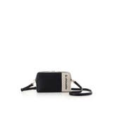 ブラック | キャンバスバイカラーショルダーバッグ | & chouette