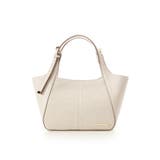 オフホワイト | キャンバスバイカラーハンドバッグ | & chouette