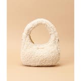 ベージュ | カールファー ハーフムーンバッグ | Samantha Thavasa