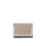 グレージュ | コーナーバイカラー 折財布 | Samantha Thavasa Petit Choice