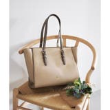 グレージュ | ベルトデザイン アイコンモチーフトートバッグ | & chouette