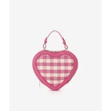 ピンク | ギンガムチェックハート型ショルダーバッグ | SAMANTHAVEGA