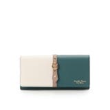 グリーン | バイカラーフロントベルト 長財布 | Samantha Thavasa Petit Choice