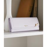 ラベンダー | パールモチーフサイドバー 長財布 | Samantha Thavasa Petit Choice