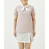 ピンク | ループ衿半袖ポロシャツ | Samantha GOLF