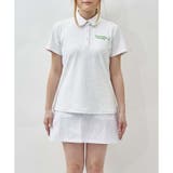 ホワイト | アイミーマルチ柄半袖ポロシャツ | Samantha GOLF