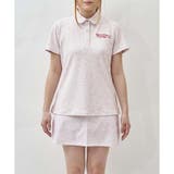 ピンクベージュ | アイミーマルチ柄半袖ポロシャツ | Samantha GOLF