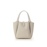 オフホワイト | シンプルデザインソフトレザー ハンドバッグ | Samantha Thavasa