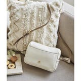 オフホワイト | デザインステッチ シンプルショルダーバッグ | & chouette