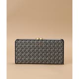 ネイビー | ST Jacquard 口金長財布 | Samantha Thavasa