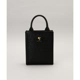 ブラック | Pomme d'espoir ラビラント 縦長スクエアトートバッグ 小 | Samantha Thavasa