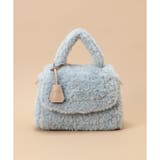 ライトブルー | ソフトファー ハンドバッグ | Samantha Thavasa