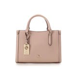 ピンクベージュ | デザインステッチ シンプルハンドバッグ | & chouette
