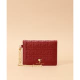 ワインレッド | Pomme d'espoir ポムディスポワール 型押しパスケース | Samantha Thavasa