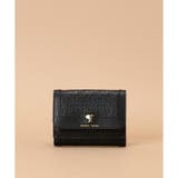 ブラック | Pomme d'espoir ポムディスポワール 型押しミニ財布 | Samantha Thavasa