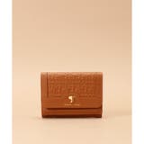 キャメル | Pomme d'espoir ポムディスポワール 型押しミニ財布 | Samantha Thavasa