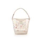 オフホワイト | フラワーモチーフチュール ワンハンドルバッグ | Samantha Thavasa