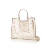 フラワーモチーフチュール トートバッグ | Samantha Thavasa | 詳細画像6 