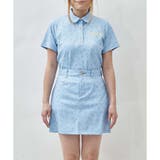 ブルー | アイミーマルチ柄プリントスカート | Samantha GOLF