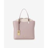 ピンク | ハンドル金具バイカラー ハンドバッグ | & chouette