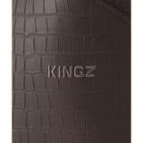 クロコ型押しトライアングルトートバッグ | KINGZ | 詳細画像14