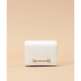 ホワイト | ラメレザービジュー ミニ財布 | Samantha Thavasa