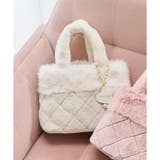 オフホワイト | キルティングファーバッグ | Samantha Thavasa Petit Choice