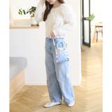 ライトブルー | グラデーションパールフラッタースマホショルダー | SAMANTHAVEGA