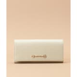 ペールイエロー | ラメレザービジュー 長財布 | Samantha Thavasa