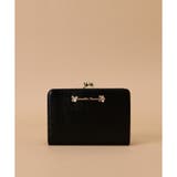 ブラック | ラメレザービジュー 口金折財布 | Samantha Thavasa