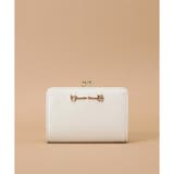 ホワイト | ラメレザービジュー 口金折財布 | Samantha Thavasa