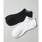 ホワイト | KINGZロゴ ショート丈ソックス | KINGZ