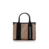 ベージュ | ロゴテープキルティングハンドバッグ（ミニ） | SAMANTHAVEGA