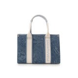 ライトブルー | ロゴテープジャガード調トートバッグ（小） | SAMANTHAVEGA