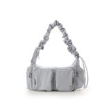 ライトブルー | ギャザーハンドルハーフムーンバッグ | & chouette