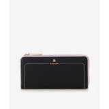 ブラック | アクセントカラー配色L字長財布 | & chouette