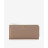 グレージュ | アクセントカラー配色L字長財布 | & chouette