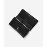 アクセントカラー配色かぶせ長財布 | & chouette | 詳細画像3 