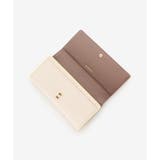 アクセントカラー配色かぶせ長財布 | & chouette | 詳細画像8 