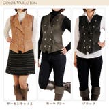 ラム レザー ベスト ベジタブル加工 皮革 レザーアウター ベジタブルレザー | sankyo shokai  | 詳細画像3 