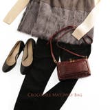 クロコダイル 4way バッグ マット加工 ゴールド金具 / レディース 軽量 | sankyo shokai  | 詳細画像11 