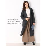 裏起毛 ロング コーディガン レディース 秋冬 M チャコール | sankyo shokai | 詳細画像9