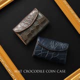 クロコダイル マット加工 小銭入れ かぶせデザイン レディース 全5色 | sankyo shokai | 詳細画像6