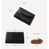 クロコダイル マット加工 小銭入れ かぶせデザイン レディース 全5色 | sankyo shokai | 詳細画像7