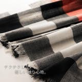 Filomo ウール チェック柄 大判ストール | sankyo shokai | 詳細画像4