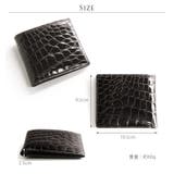 クロコダイル 二つ折り財布 レディース | sankyo shokai  | 詳細画像12 