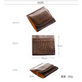 クロコダイル ミニ財布 レディース | sankyo shokai | 詳細画像9
