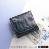 クロコダイル ミニ財布 レディース | sankyo shokai | 詳細画像10