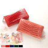 クロコダイル 長財布 ラウンドファスナー | sankyo shokai  | 詳細画像1 