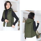 ダウンベスト レディース フード付き | sankyo shokai  | 詳細画像13 